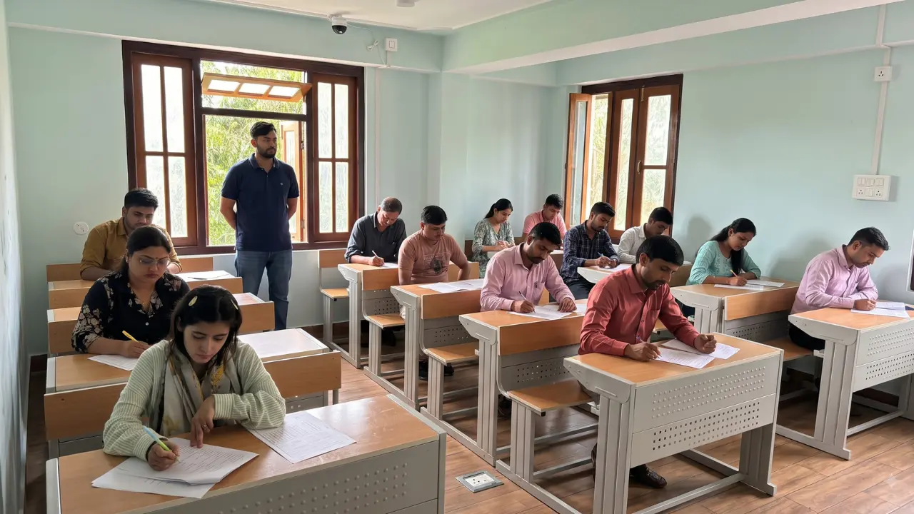 University examination in progress