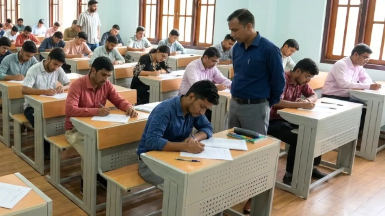 Faculty invigilating an examination